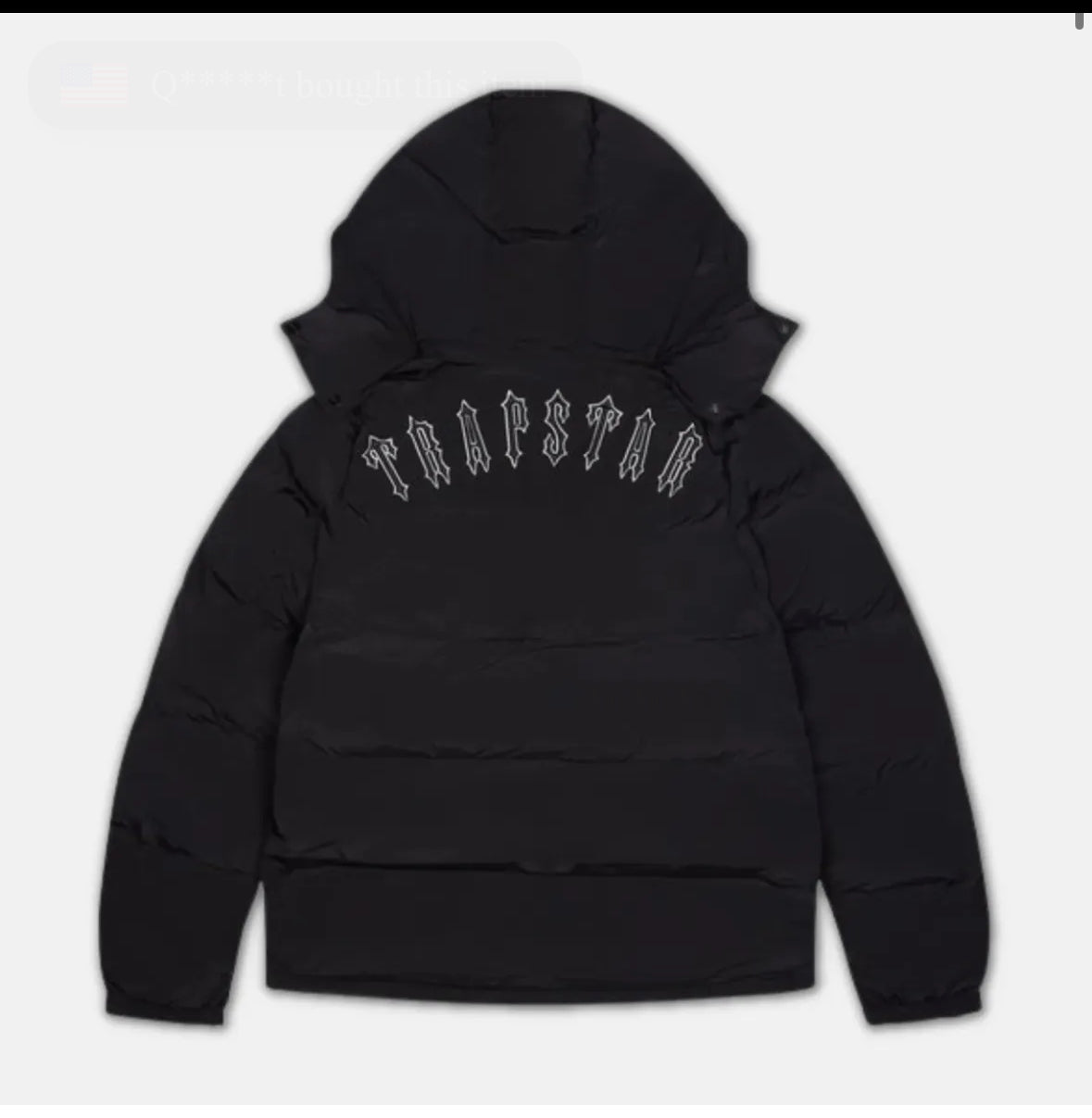 Trapstar Irongate Jacket Detachable Hood - Black