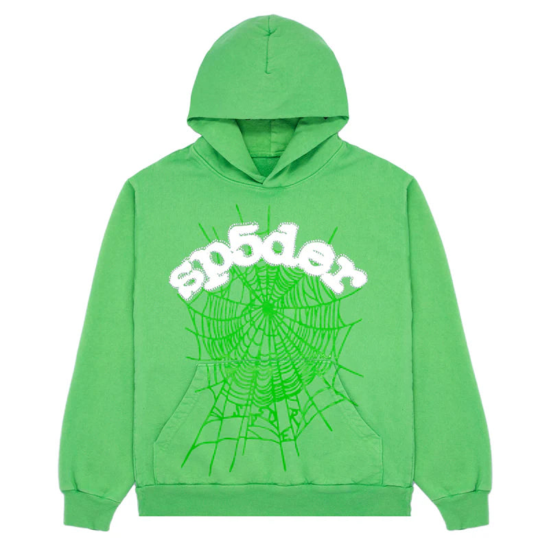 NEW - Slime Green Sp5der Hoodie