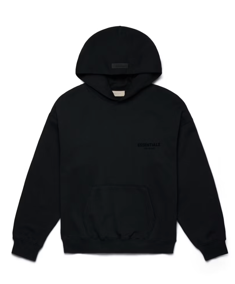 Black essentials hoodie