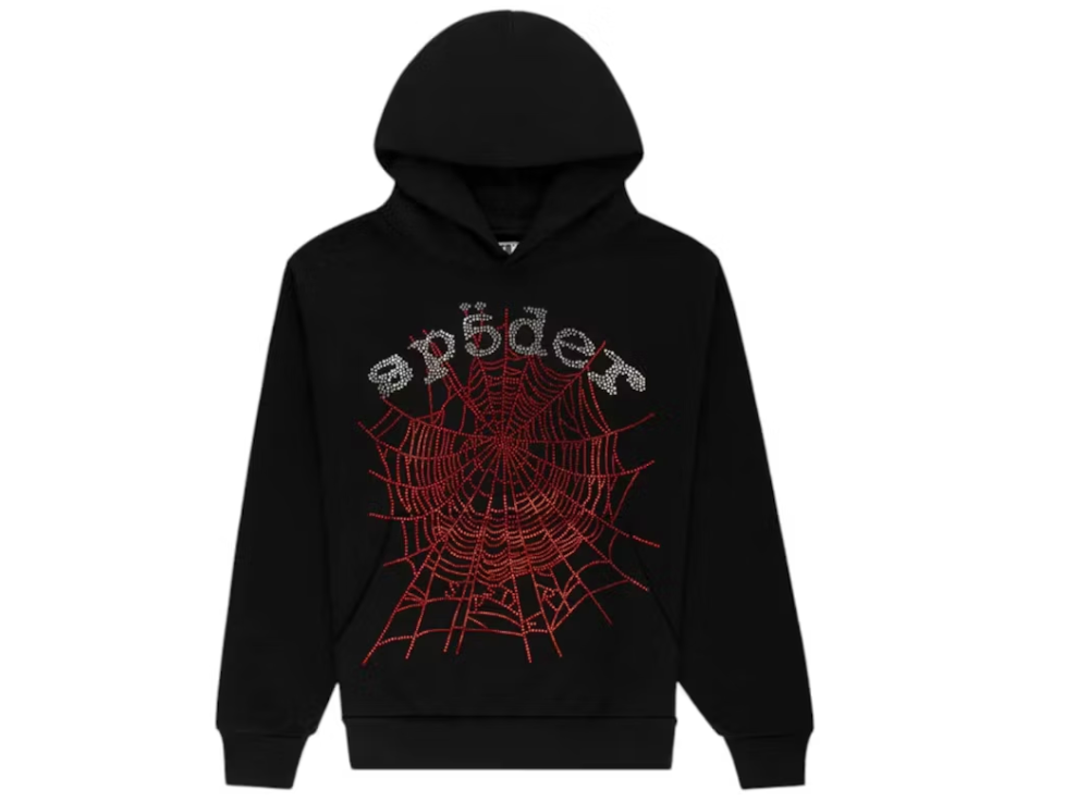 Sp5der Rhinestone Hoodie