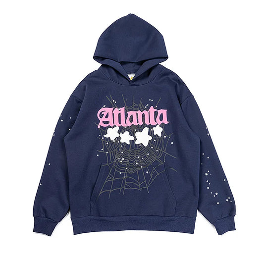 Sp5der Atlanta Hoodie - Navy